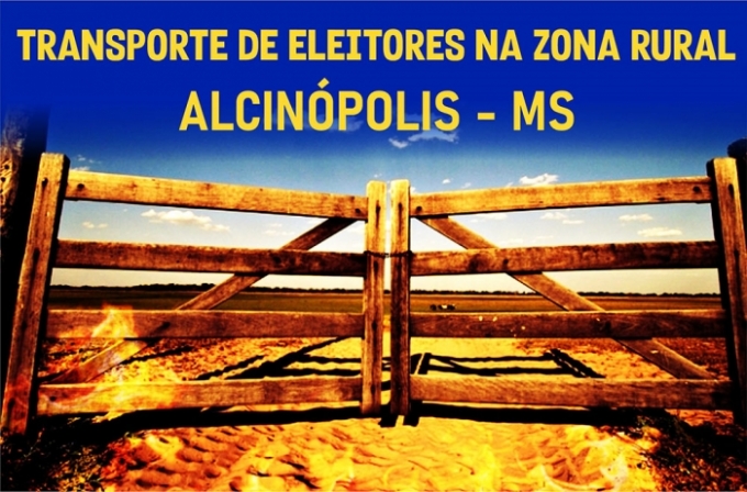 TRE_MS publica a lista de transporte para eleitores na zona rural de Alcinópolis.