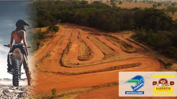 Pista de motocross pronta para grande final do Estadual de Motocross em Figueirão.