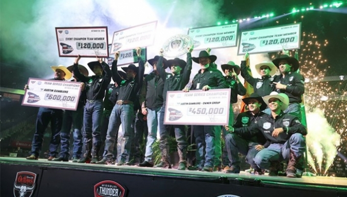 O Austin Gamblers é o campeão da terceira temporada da PBR team series.