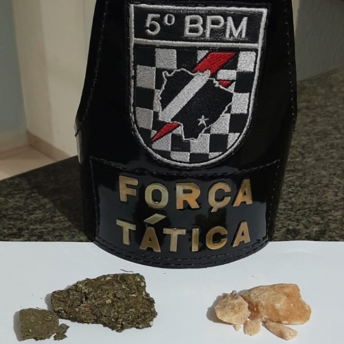 Polícia Militar prende autor por tráfico de drogas em Coxim