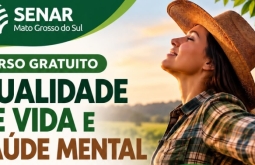 SENAR oferece curso gratuito de Qualidade de Vida e Saúde Mental em Alcinópolis