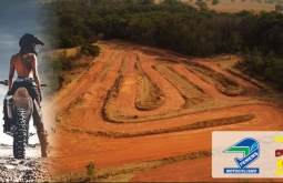 Pista de motocross pronta para grande final do Estadual de Motocross em Figueirão.