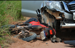 Policia Militar de Alcinópolis atende acidente na estrada sentido Assentamento Santa Fé