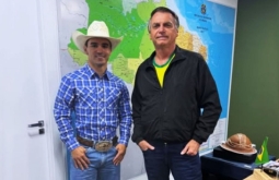 Tricampeão Mundial de Rodeio, José Vitor Leme, conhece Jair Bolsonaro e registra encontro nas rede