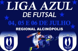 Etapa Regional da Liga Azul de Futsal será nesta semana, em Alcinópolis