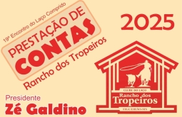 Clube do Laço Rancho dos Tropeiros presta contas do 19º Encontro do Laço Comprido, em Figueirão