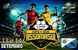 Alcinópolis será sede da Copa Assomasul nos dias 13 e 14 de setembro pela Série B