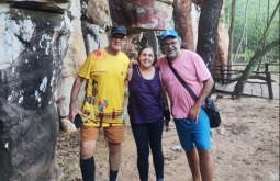Professores de Campo Grande visitam e se encantam com sítio arqueológico Templo dos Pilares, em Al