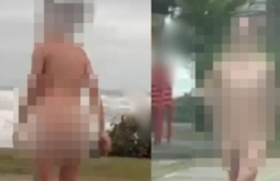 O que se sabe sobre a mulher que matou o pai e foi flagrada nua em praia de São Paulo
