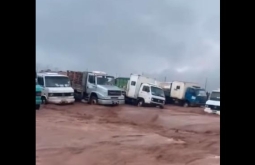 Temporal atinge Nova Alvorada do Sul e causa estragos em empresa de energia solar