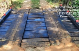 Prefeitura conclui reforma da ponte na região da Furna da Piraputanga, em Figueirão