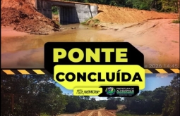 Prefeitura de Alcinópolis conclui e entrega ponte de Aduéla na zona rural