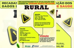 Prefeitura alerta para recadastramento e atualização de dados na Unidade de Saúde Rural
