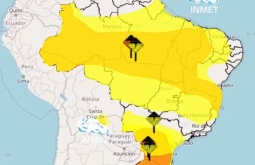 Semana começa com grande parte do país sob alerta para tempestades