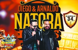 Show gratuito de Diego & Arnaldo é atração deste sábado na Festa do Peão de Alcinópolis