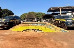 PRF apreende meia tonelada de cocaína durante abordagem a caminhonetes na BR-060