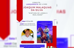 CONVITE: Lançamento do Livro “Joaquim Malaquias da Silva”, em Figueirão MS