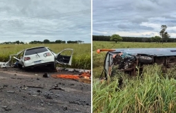 Identificadas as vítimas fatais de acidente entre ônibus e Golf na BR-060 em Camapuã