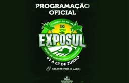 O Sindicato Rural de Chapadão do Sul divulgou a programação oficial da 32ª Exposul