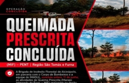 Queima prescrita reforça prevenção a incêndios no Parque Estadual das Nascentes do Rio Taquari