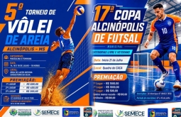 Alcinópolis abre inscrições para torneios de futsal e vôlei de areia com premiação em dinheiro