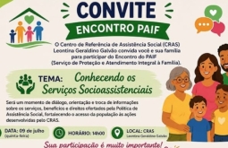 CRAS de Figueirão promove encontro do PAIF para orientar famílias sobre serviços da Assistência 
