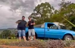 Alcinopolense encara 1,4 mil km com uma caminhonete Ranger com motor fundido