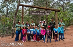 Ação de Educação Ambiental leva alunos do Pré II para celebrar o Dia do Cerrado no Parque Templ