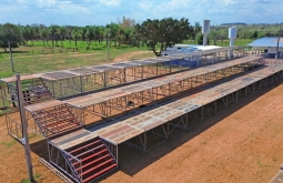 Figueirão já vive o clima do 5º Rodeio Fest com início da montagem da e