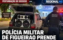 Som alto próximo ao Hospital Municipal termina com equipamento apreendido pela PM em Figueirão