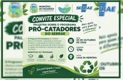 Figueirão recebe palestra do Sebrae sobre Programa Pró-Catadores nesta terça-feira 20