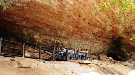 Inaguração das passarelas da Gruta do Pitóco.