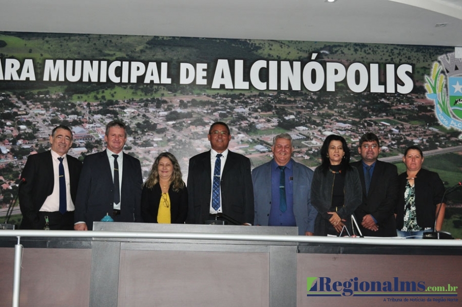 Posse da nova mesa diretora do Legislativo de Alcinópolis.