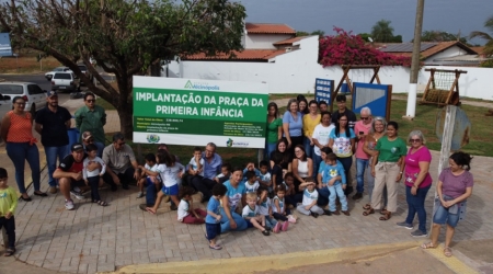 Inauguração da Praça da Primeira Infância.