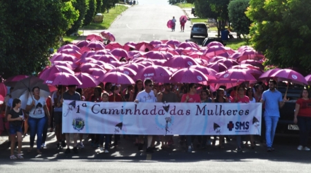 Caminhada da Mulher em comemoração ao Dia INternacional da Mulher.